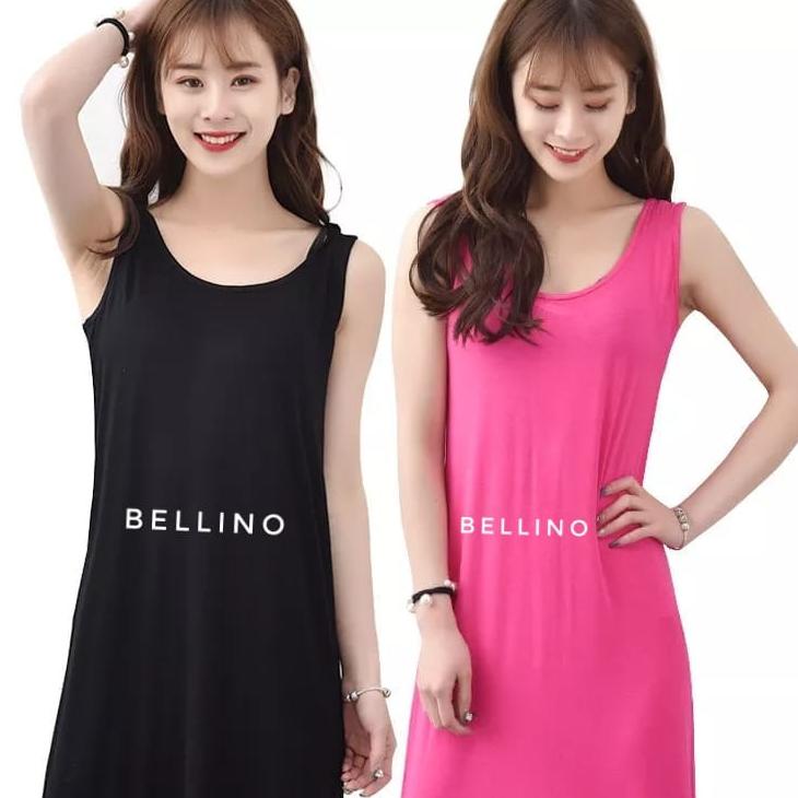 Itbel - Inner Kaos Oblong Wanita Manset Lekbong Panjang Dalaman Gas Dress Longdress Wanita Muat Jumb