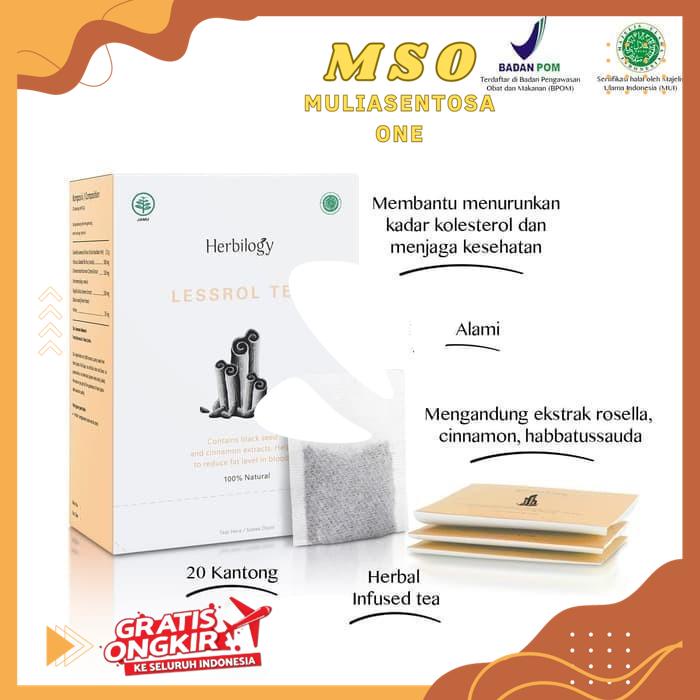 

HERBILOGY LESSROL TEA 100% NATURAL ( MENURUNKAN KOLESTROL ) BEST QUALITY PRODUCT !!
