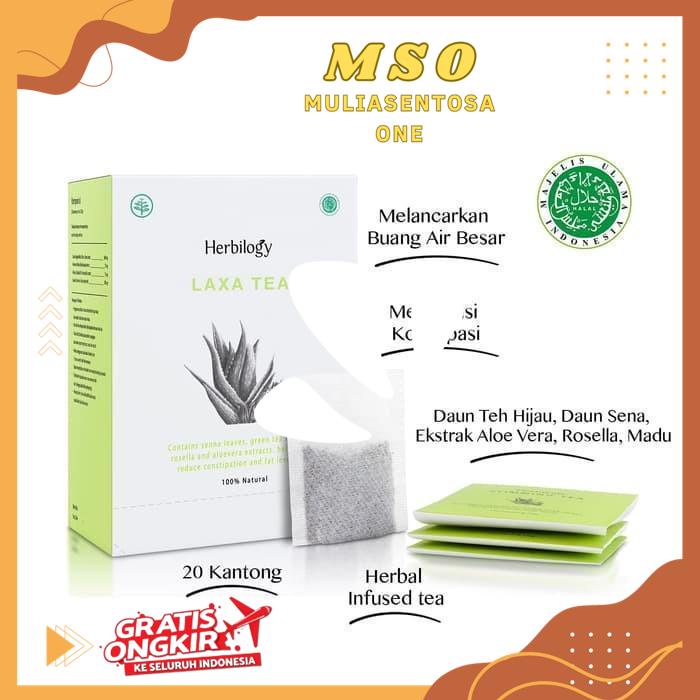 

HERBILOGY - LAXA TEA 20 TEABAGS PRODUK KUALITAS BERKELAS !!