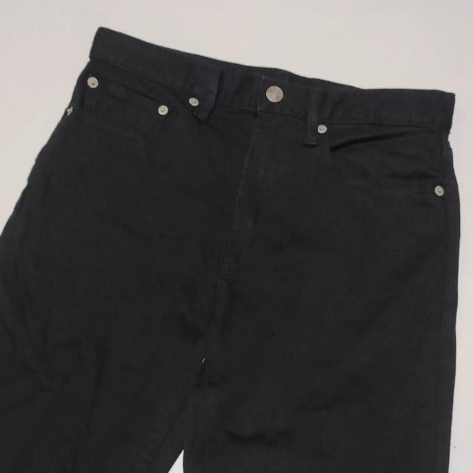 celana Jeans Pria GU By Uniqlo Hitam Original CS