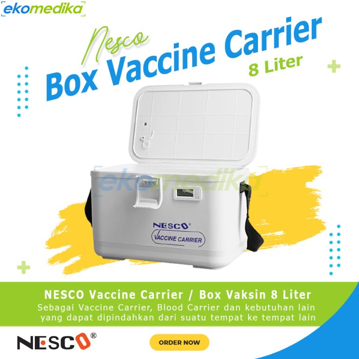 Terbaru Vaccine Carrier Nesco 8L Cool Box Vaksin - Vaccine Carrier 8 Liter Promo Terlaris