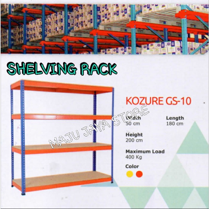 

SHELVING RACK / RAK BESI / RAK ARSIP / RAK BARANG KOZURE GS 10