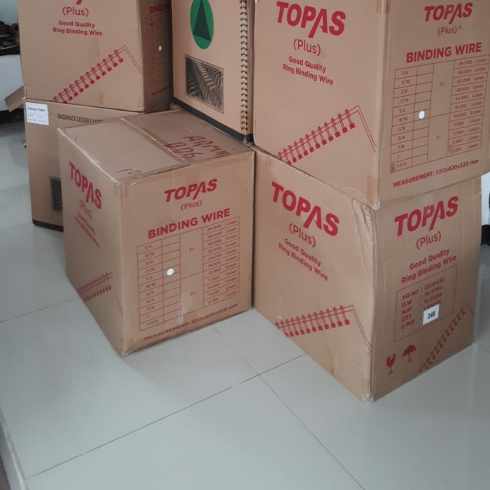 

Ring Jilid Kawat 1in 2:1 25,4mm Nomor 16 Roll TOPAS Plus Binding Wire