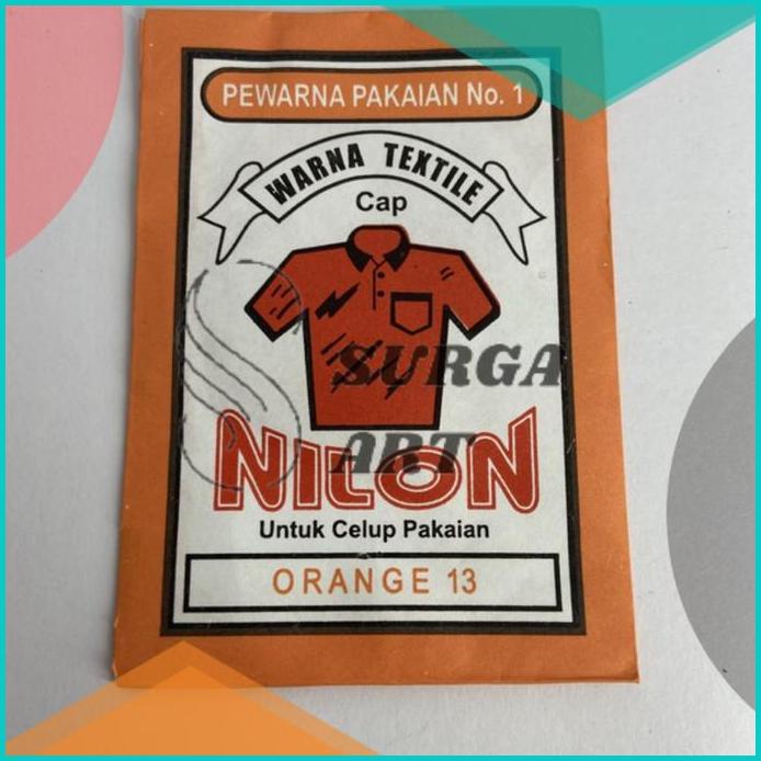 WANTEX CAP NILON ORANGE 13 Pewarna Kain Pakaian Textil Permanen Jeans