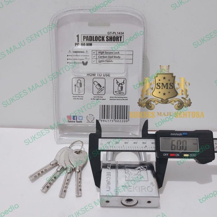 GEMBOK TEKIRO ANTI KARAT 60MM LEHER PENDEK/GEMBOK PAGAR RUKO GUDANG