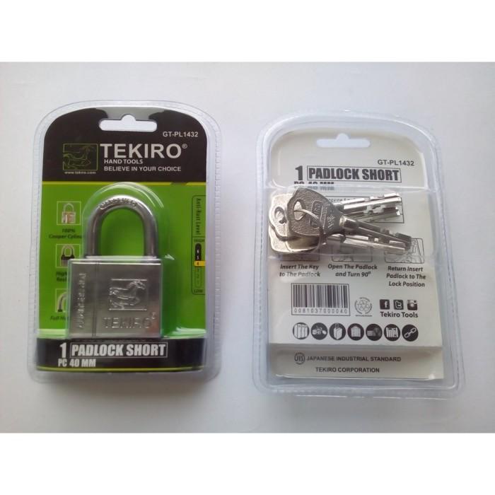 GEMBOK TEKIRO 40MM LEHER PENDEK/ GEMBOK GUDANG RUKO WARUNG/GEMBOK
