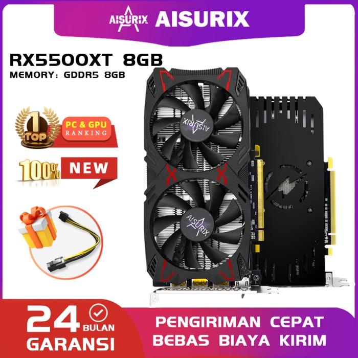 AISURIX AMD RADEON RX 5500XT 8GB VGA CARD GDDR6 128BIT NEW VIDEO CARD