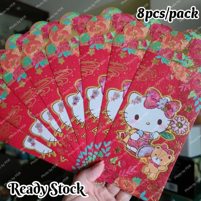 

New! Ampao Imlek 2022 Sanrio Original isi 8 Hello Kitty Flower Limited