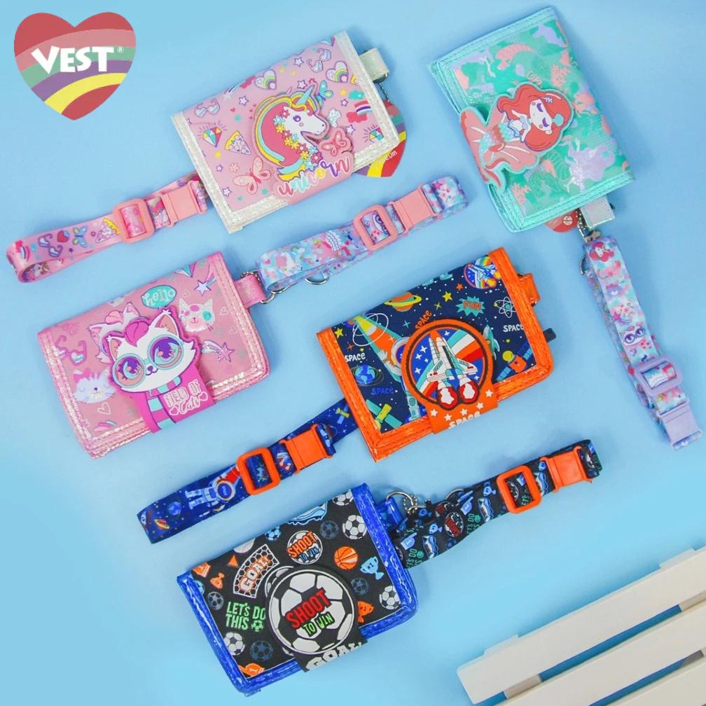 LARIS VEST wallet dompet mini anak lanyard/dompet lipat 2 atau 3 anak tali panjang U2064/U2062 Termu