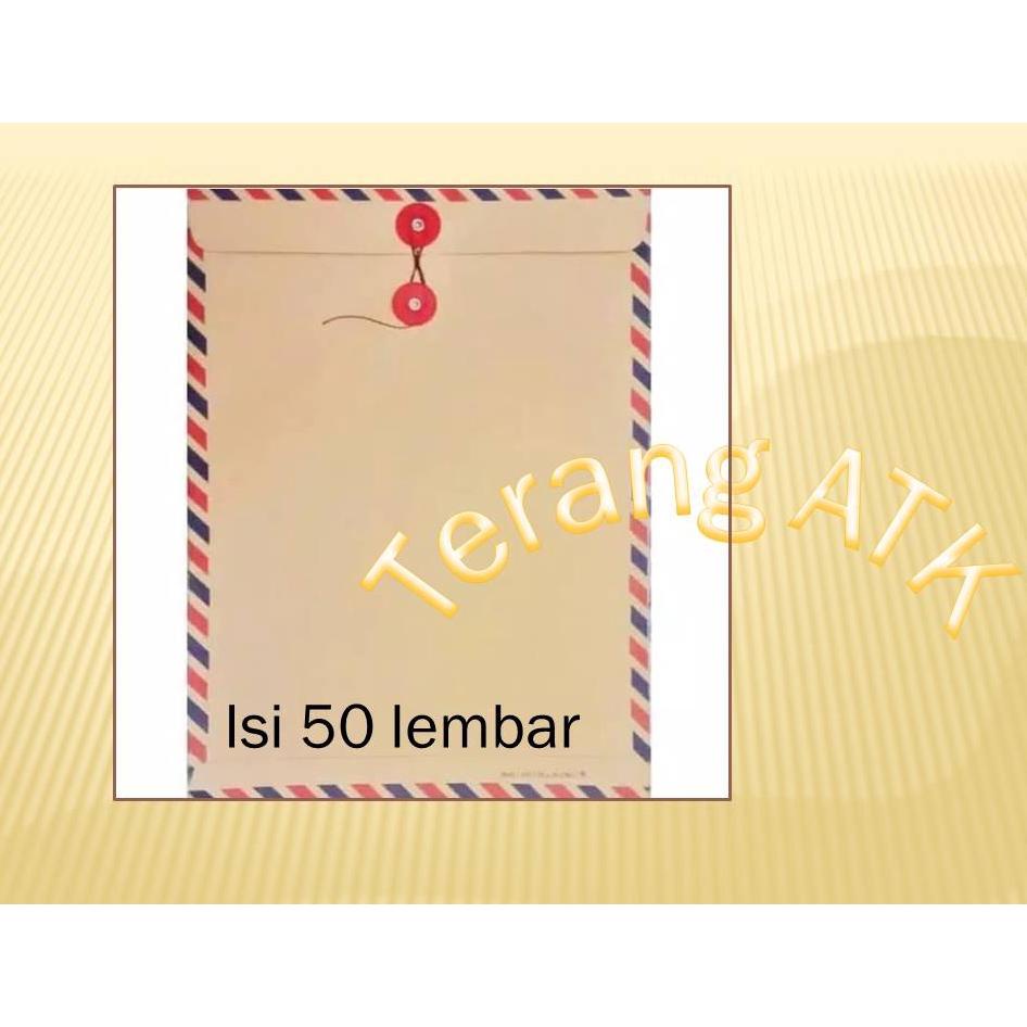 

Promo Amplop Coklat Tali 310 Ukuran Folio [isi 50 lembar] Merk Executive Sale