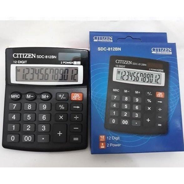 

Best - Kalkulator CITIZEN SDC 812 BN / Calculator 12 Digit Warna Hitam 812 BN ,,