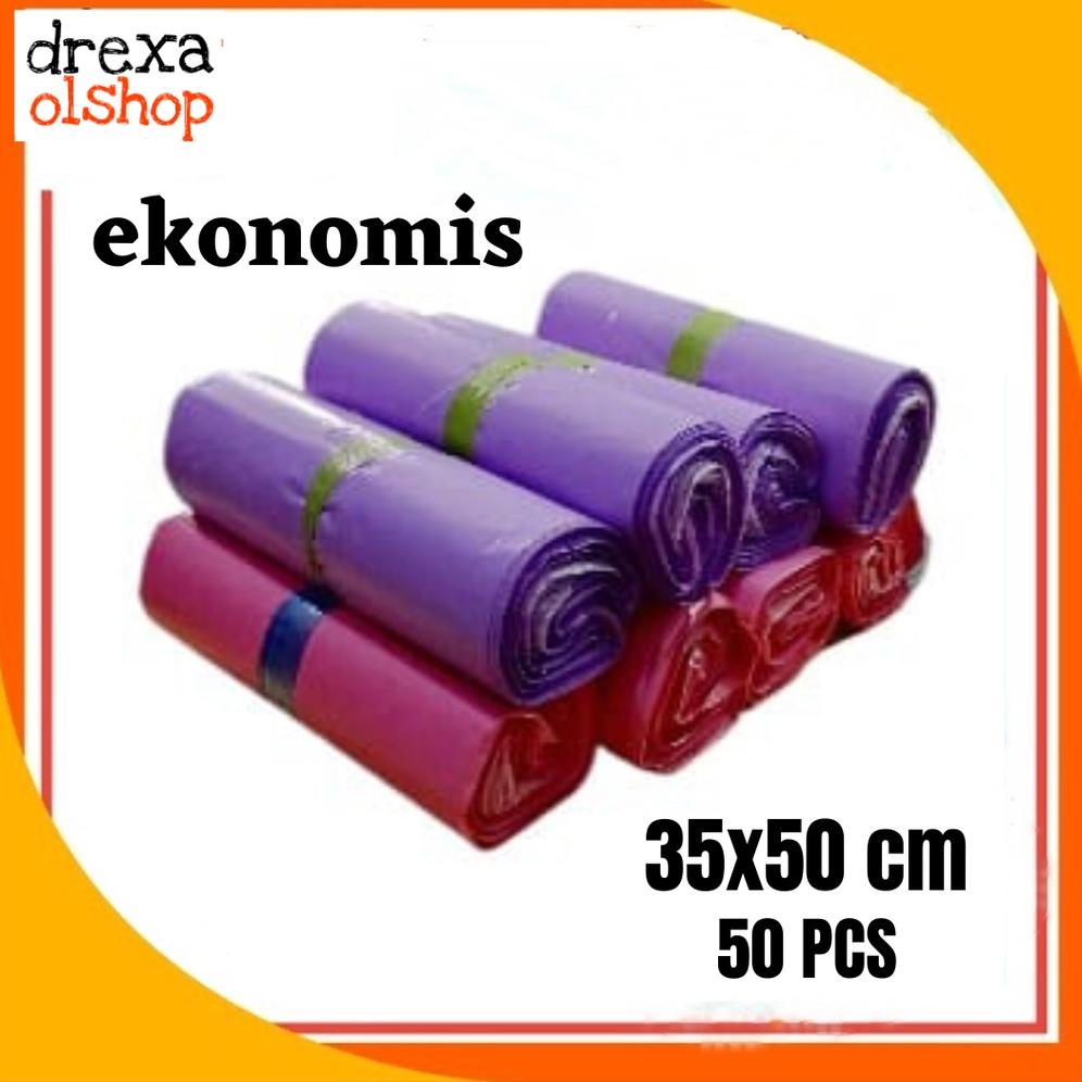 

Special Promo [ekonomis] Plastik polymailer warna 35x50 cm/ plastik packing onlineshop + lem warna 35x50 cm isi 50 pcs Termurah