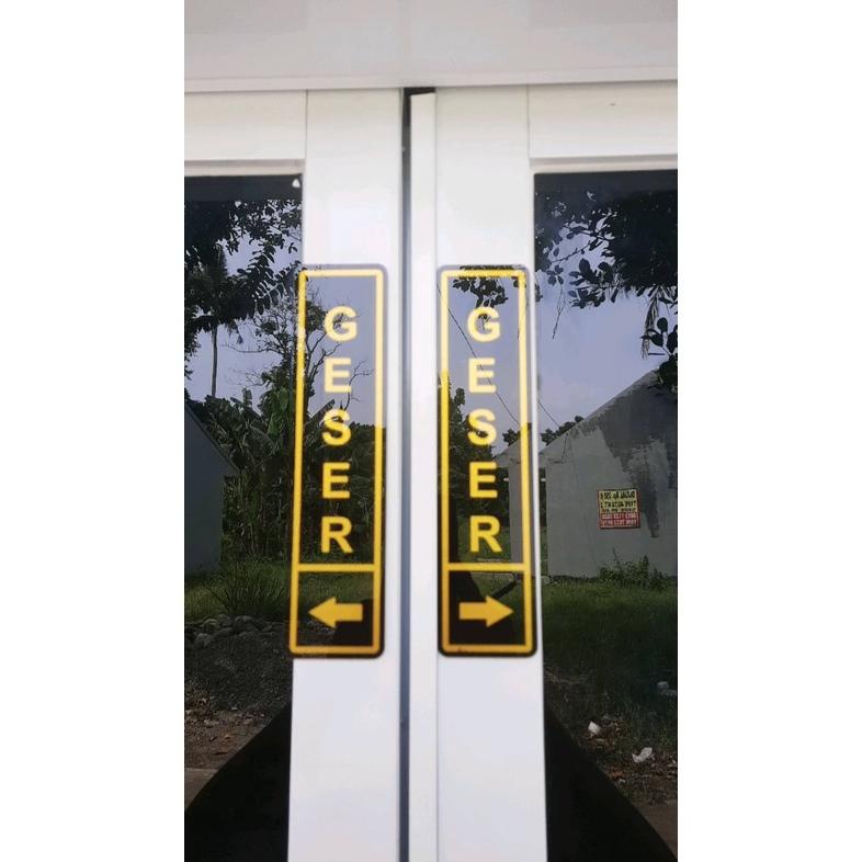 

Miliki Plat acrylic tulisan geser kanan atau geser kiri, sign label akrilik !!