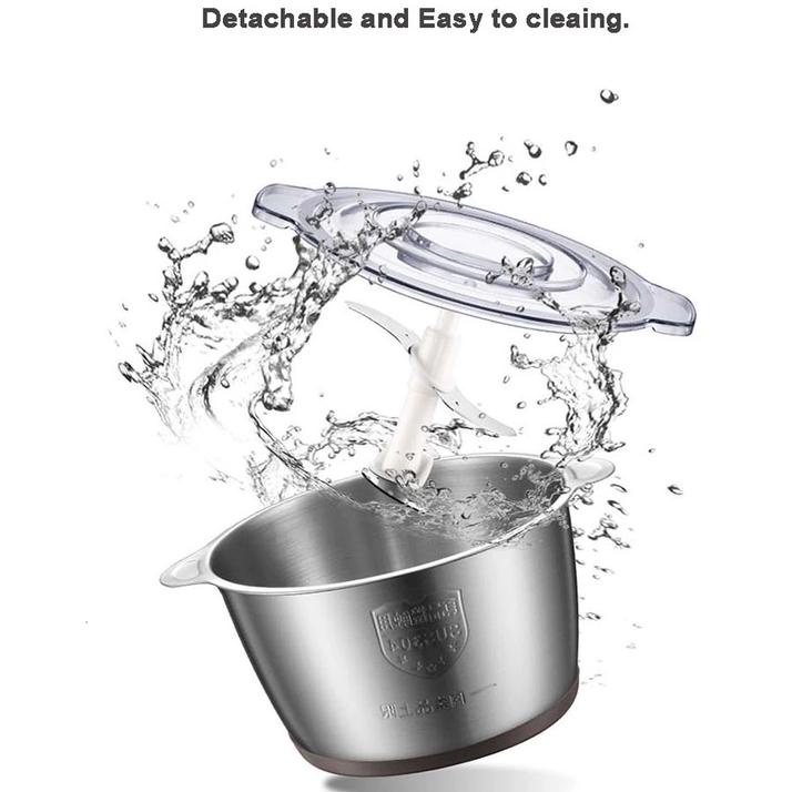 Blender Daging Stainless 2L / Ggiling Daging Dan Bumbu Masak / Blender Chopper Serbaguna