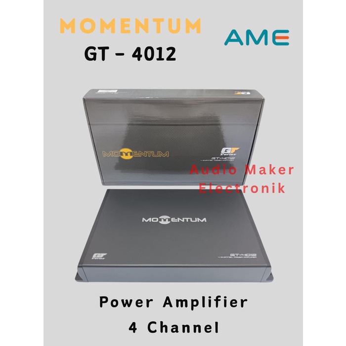 POWER AMPLIFIER 4 CHANNEL MOMENTUM GT - 4012 - POWER AMPLIFIER 4CH
