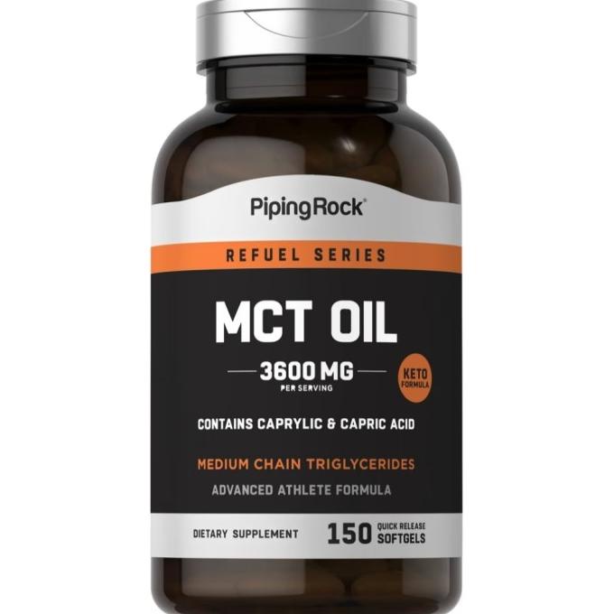 Pipingrock Mct Oil 3600 Mg Per Serving Isi 150 Softgel