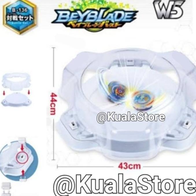 Arena Beyblade Gangsing Disk Stadium Bayblade Luas Tempat White Vers