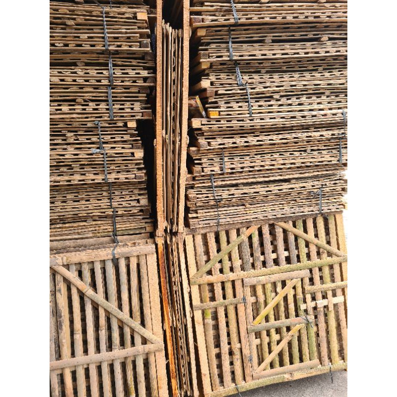 kandang kotak bambu ayam tarung kelinci 70 70 80