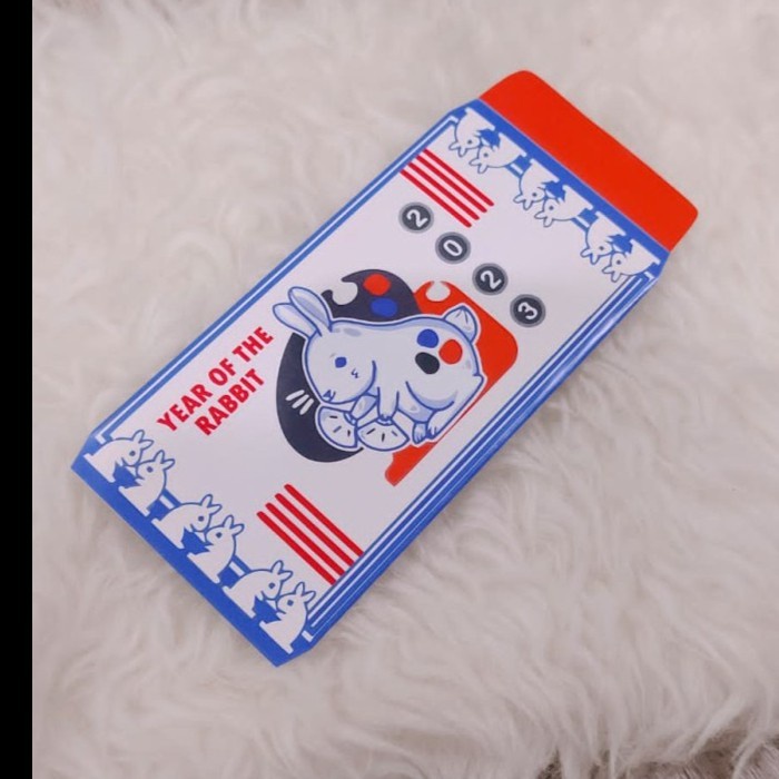 

New! TermuraH yuk!! CUSTOM NAMA ANGPAO CNY IMLEK 2023 THE YEAR OF RABBIT Limited