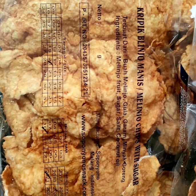 

BIG SALE KRIPIK BLINJO MANIS SOPONYONO ORIGINAL !!!!!