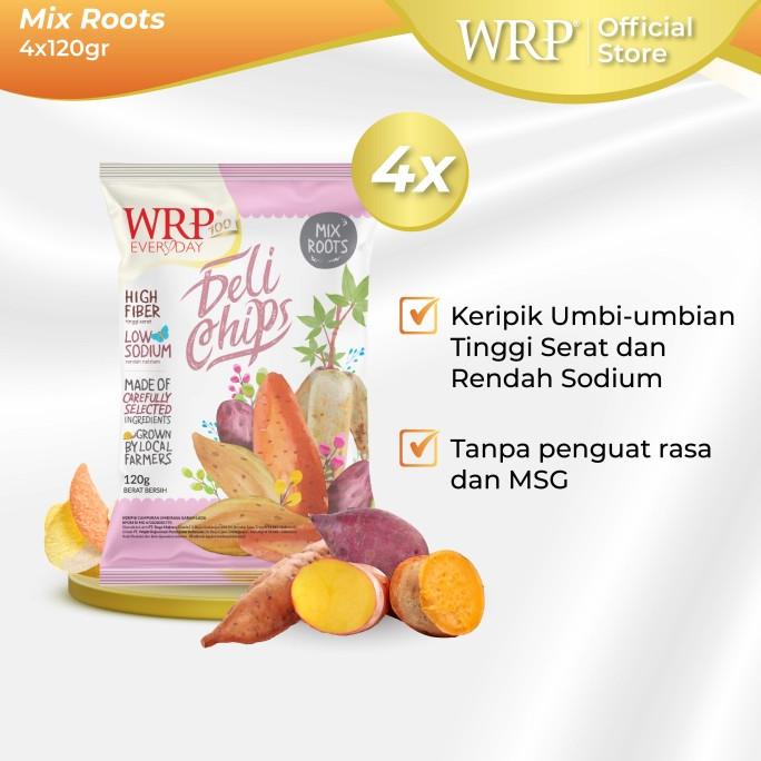 

READY STOCK WRP DELICHIPS MIX ROOT FAMILY PACK 4 X 120G - CAMILAN SEHAT !!!!!