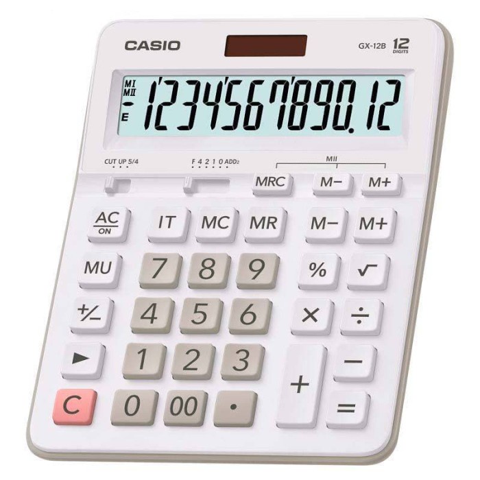 

CASIO CALCULATOR GX-12B-WE ORIGINAL TERBARU