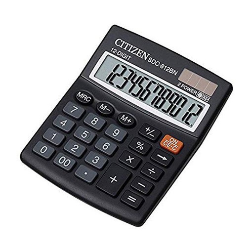 

CITIZEN CALCULATOR KALKULATOR SDC 812 BN / 812 NR ORIGINAL BERKUALITAS ORIGINAL TERBARU