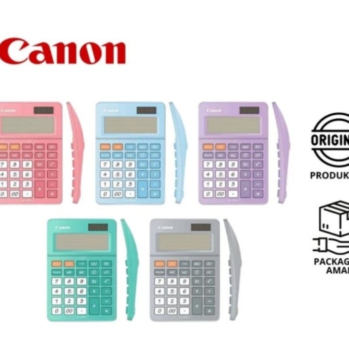 

CANON AS 120V 12DIGIT COLOR CALCULATOR - KALKULATOR MEJA WARNA AS120V ORIGINAL TERBARU