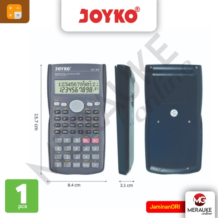 

JOYKO KALKULATOR / CALCULATOR SCIENTIFIC CC-23CO 240 FUNCTIONS ORIGINAL TERBARU