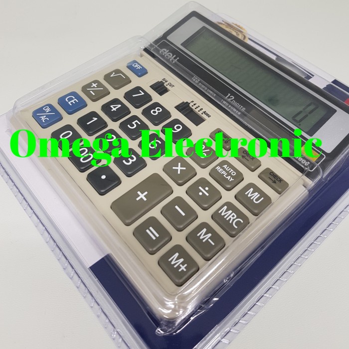 

DELI 868C 868 CALCULATOR CHECK & CORRECT DESKTOP KALKULATOR 12 DIGITS ORIGINAL TERBARU