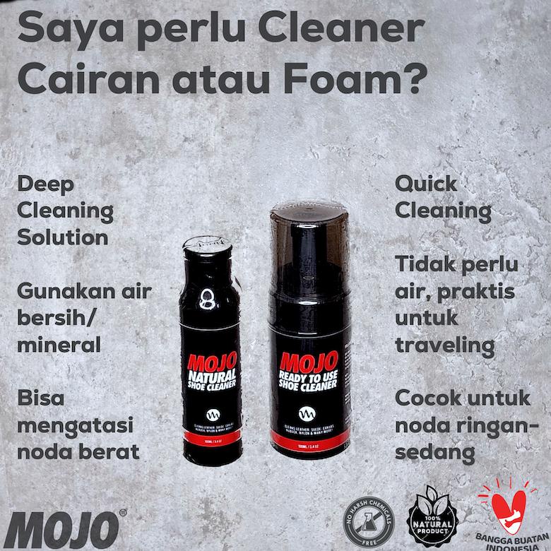 Promo Tahun Baru Ready To Use Foam Mojo Shoe Cleaner Waterless / Cairan Pembersih Sepatu Tanpa Air/ 
