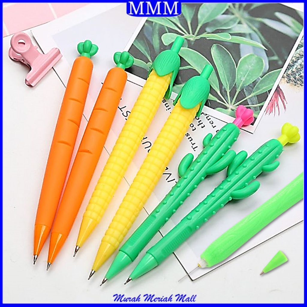 

MMM Pensil Mekanik Karakter Bentuk Sayuran Mechanical Pencil Vegetables Aesthetic Fancy Wortel Corn Alat Tulis Anak Sekolah