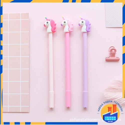 

HPT Pena Karakter Cantik Kepala Unicorn Pulpen Karakter Unik Lucu Pena Karakter Pulpen Gel Alat Tulis Sekolah Motif Unicorn Murah