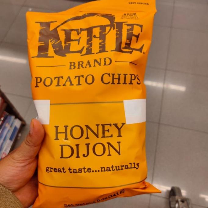 

NEW PRODUK KETTLE POTATO CHIPS HONEY DIJON 142GR - KERIPIK KENTANG IMPORT !!!!!