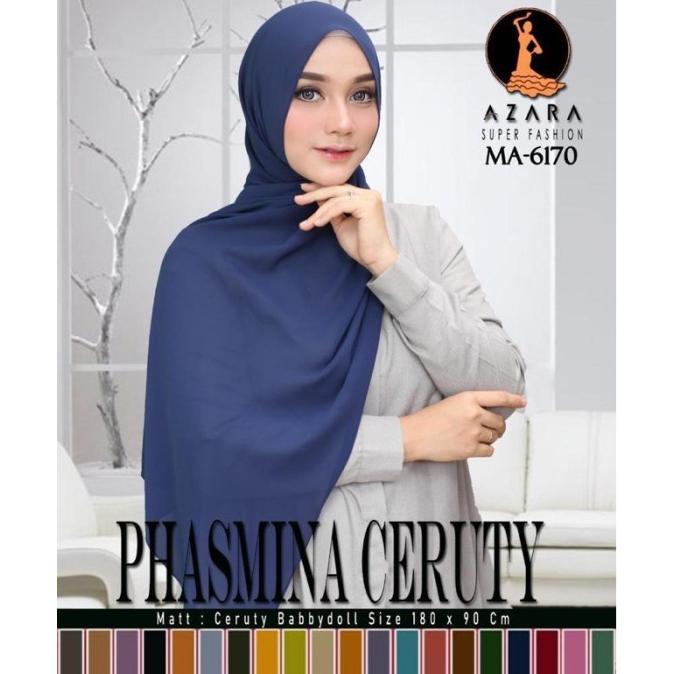 Pashmina Ceruty Babydoll Azara Pasmina Ceruti Uno Azara 90 X 180 Limited Edition