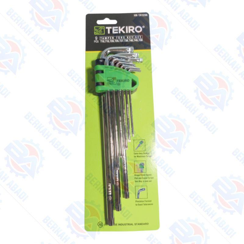 Kunci L Bintang Lubang Tekiro Set 9pcs {HK-TA1206}