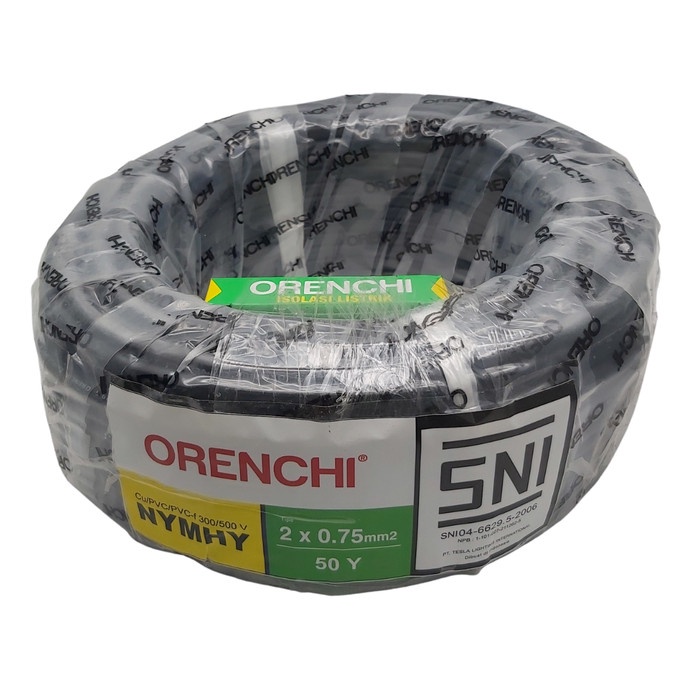 Kabel Nymhy Orenchi 2 X 0.75 Sni Kabel Listrik Serabut Tembaga 2X0.75