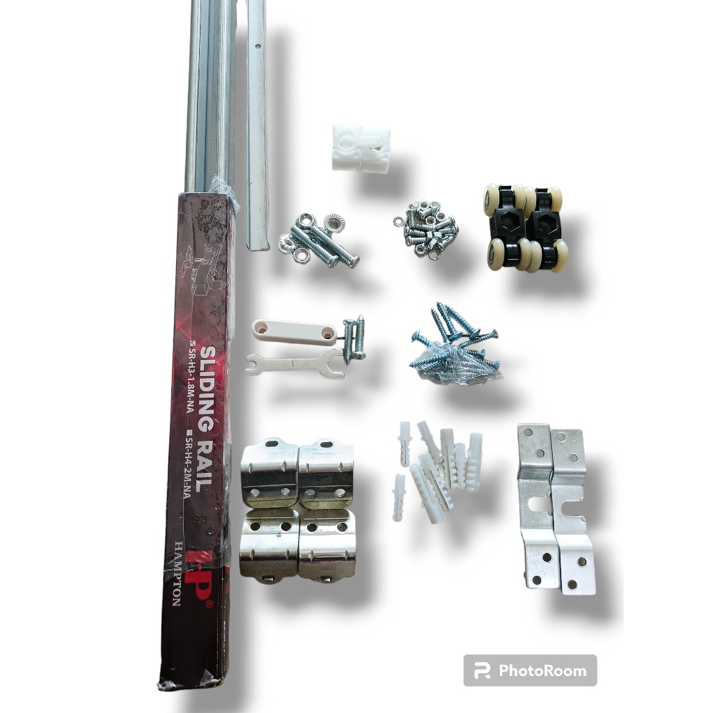 [AESTETHIC COLLECTION] Rel pintu geser sliding rail HAMPTON geser 2m