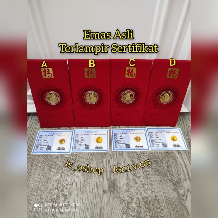 

New! TermuraH yuk!! Angpao Emas Imlek 2023 Kelinci Red Pocket Sincia Ampau Limited