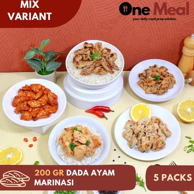 

Ready Lauk Dada Ayam Marinasi 200 gram 5 Packs | Mix Variants