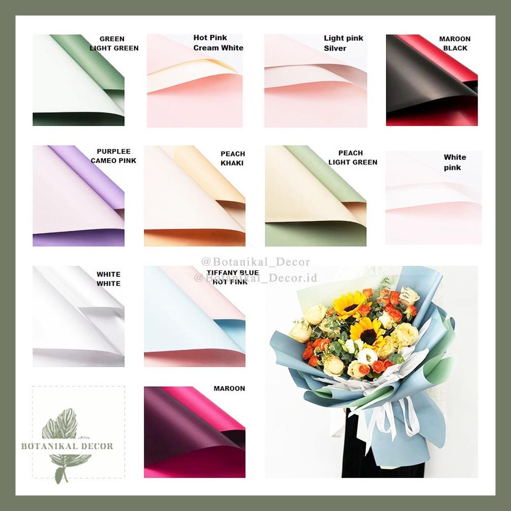 

Ready!!!(COD) Flower Paper Wrapping Cellophane Color Warna Kertas Buket Bouquet Bunga Halus Hias Dekorasi Pesta