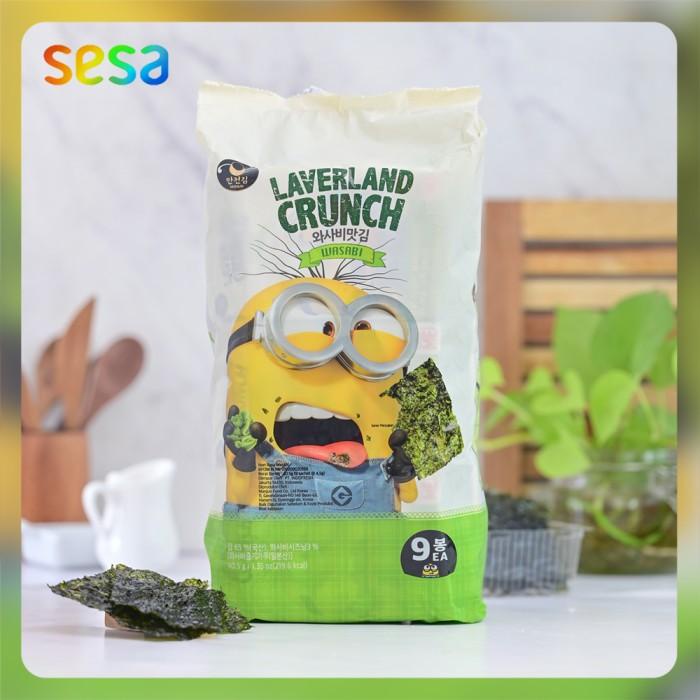 

Laverland - Crunch Wasabi 40.5 g ( 9x4.5 g) | Rumput Laut | Nori Best Seller