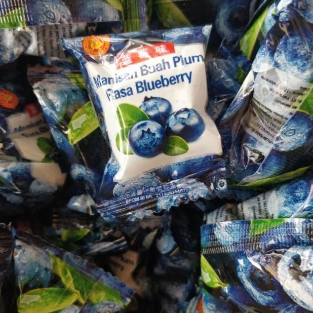 

WQ manisan buah plum rasa blue berry@100gram TERLARIS