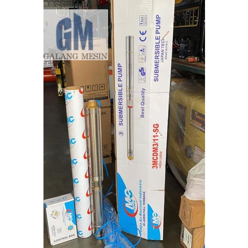 TERBARU - SUBMERSIBLE PUMP POMPA SATELIT CELUP NASIONAL MC 1/2 HP 0.5 HP LENGKAP