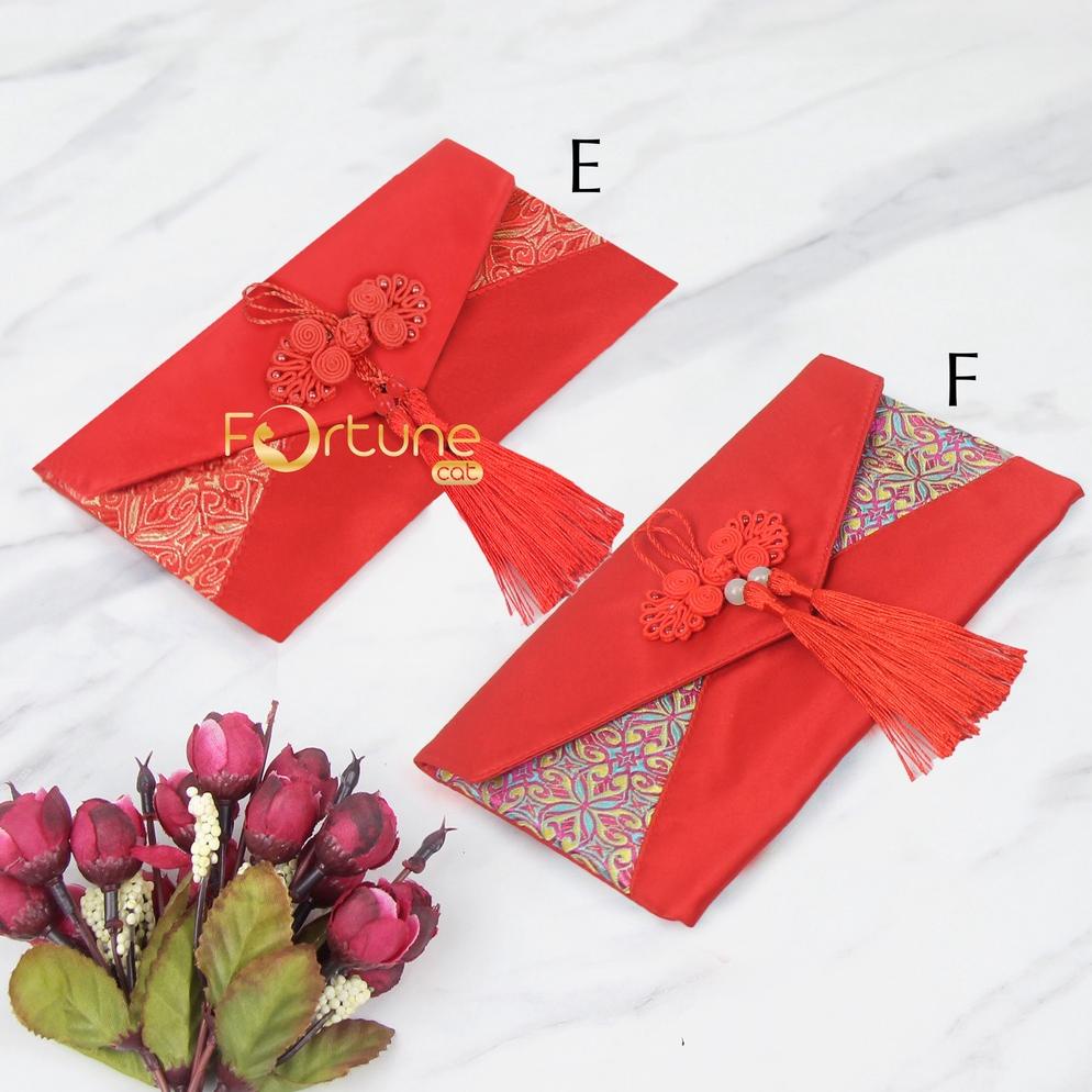 

CR - Angpao Imlek 2024 Kain Chinese New Year Hong bao Red Envelope Terbaru Gantungan Pita TERLARIS