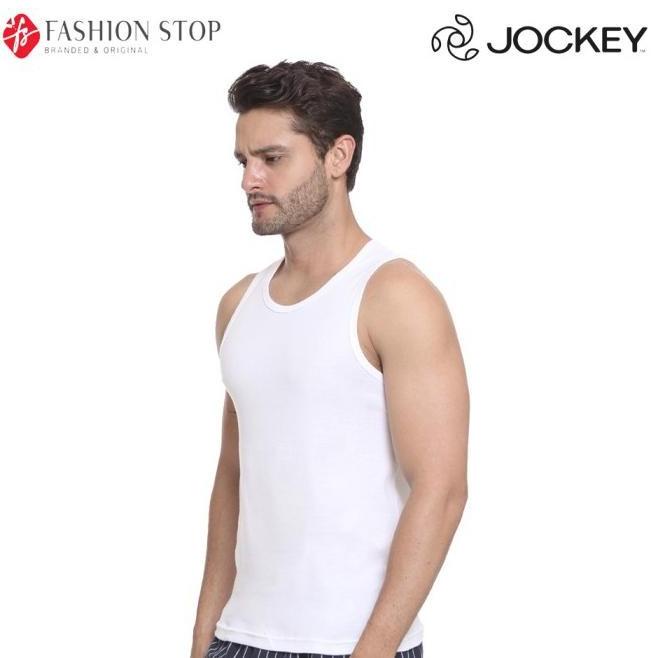 Kaos Dalam Singlet Oblong Tanpa Lengan Jockey Pria 3 Pcs / Pack -