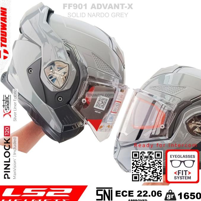 HELM LS2 FF901 ADVANT-X SOLID NARDO GREY