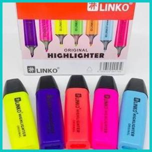 

LINKO Stabilo Highlighter Penyorot Penanda Warna Warni Ecer Satuan 16