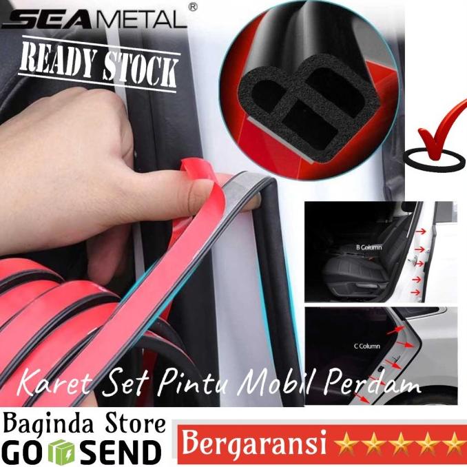Karet Seal Pintu Mobil Seal Strip Peredam Kedap Air Suara Double Tape