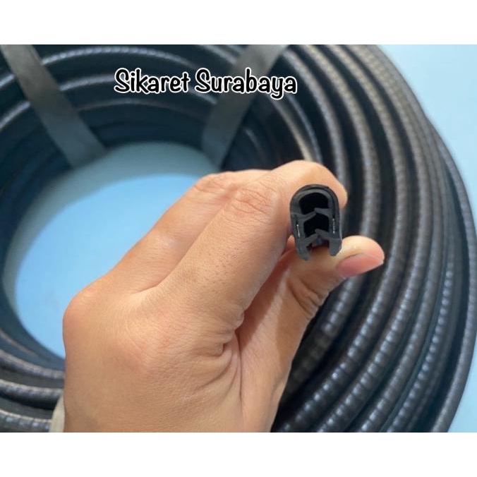 ------] Karet List Pintu Mobil Karet Body Karet Jepit U Protektor Engkel